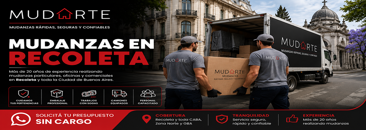 Mudarte - mudanzas en Recoleta, mudanzas en Barrio Norte, mudanzas en Retiro, mudanzas en Palermo, mudanzas en Balvanera, mudanzas en San Nicolás, mudanzas en Monserrat, mudanzas en Belgrano