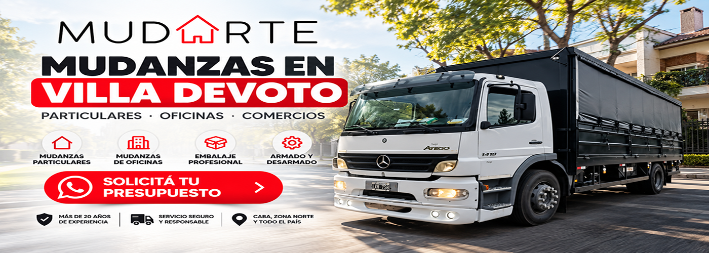 Empresa de Mudanzas en Villa Devoto | Mudarte